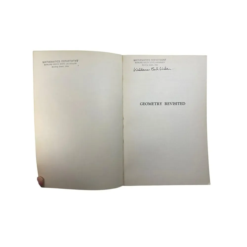 Vtg 1967 Geometry Revisited 1st Printing H S Coxeter and S L Greitzer Paperback